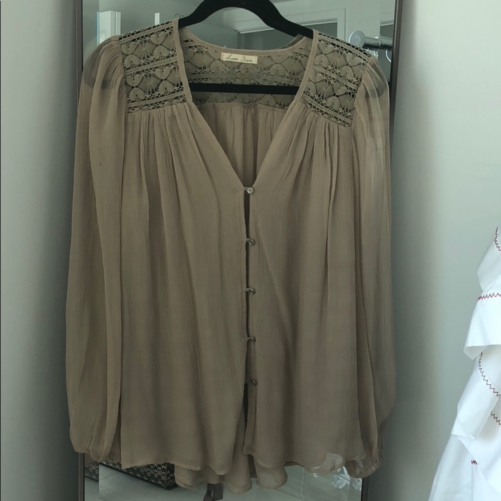 Love Sam Silk Blouse